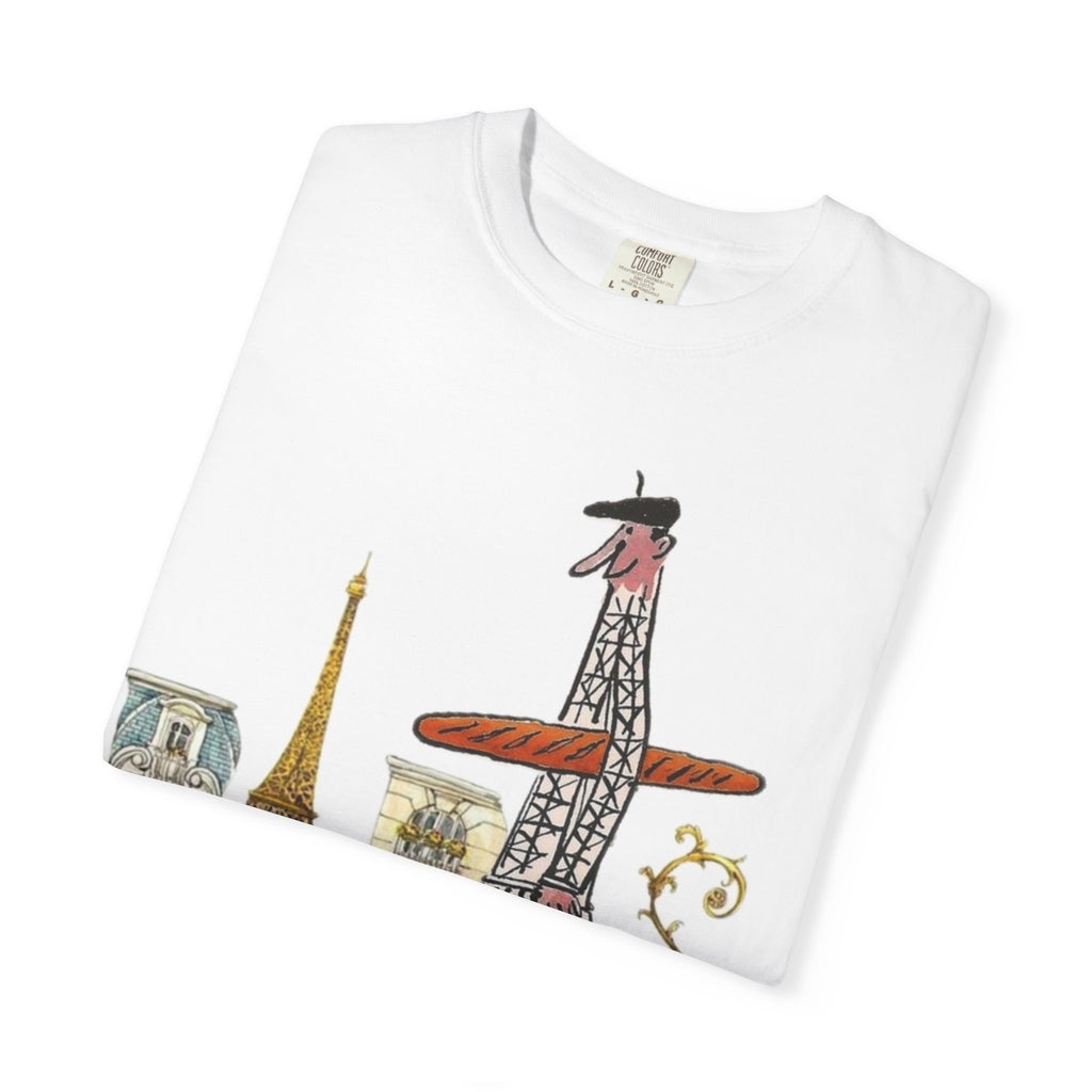Paris Eiffel Tower Graphic T-Shirt – Vintage Travel Illustration