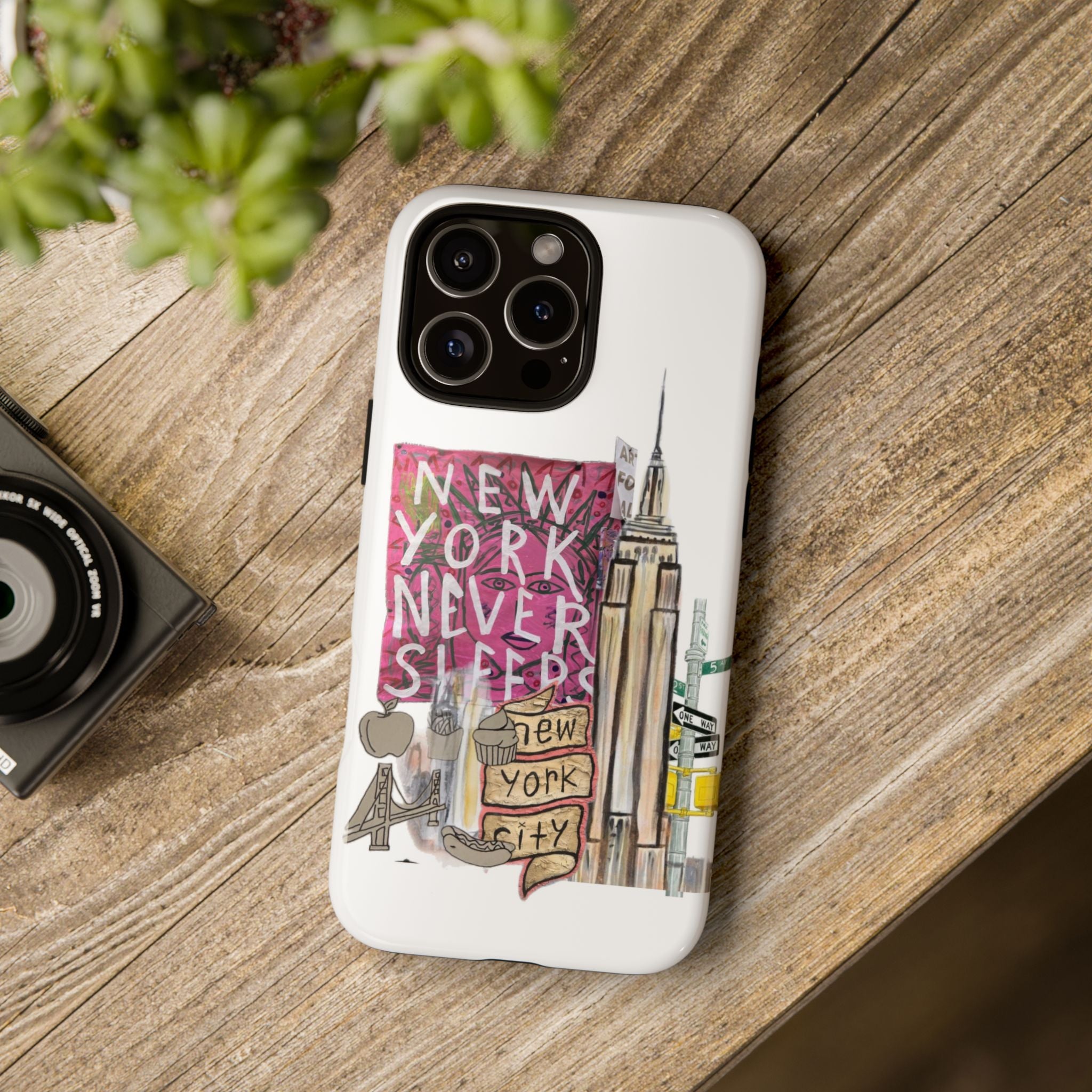 New York Never Sleeps Phone Case — NYC Skyline Protective Case