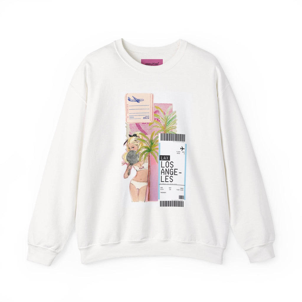 Los Angeles Travel Collage Crewneck Sweatshirt