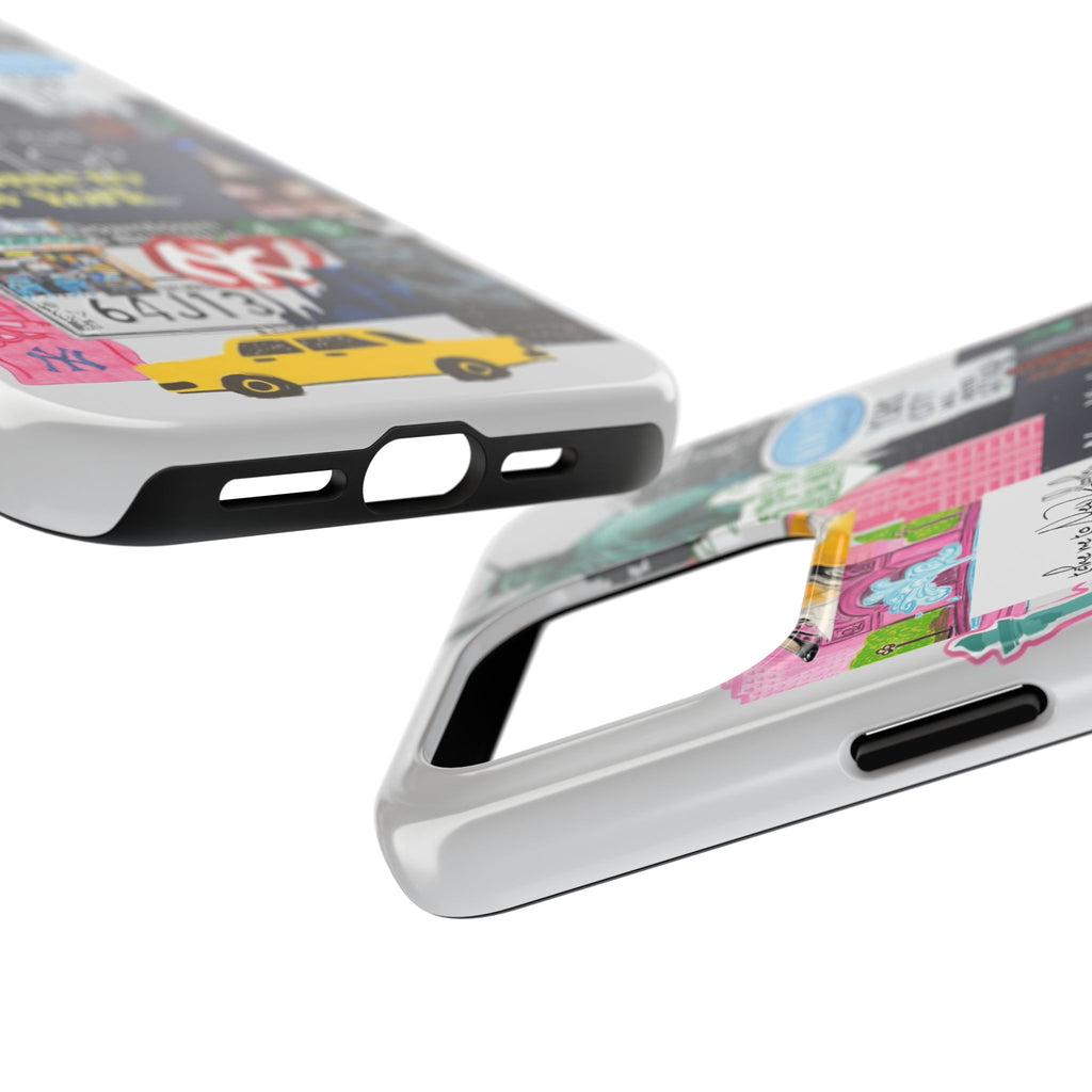 New York Collage Tough Phone Case — 'Welcome to New York' Cityscape Design