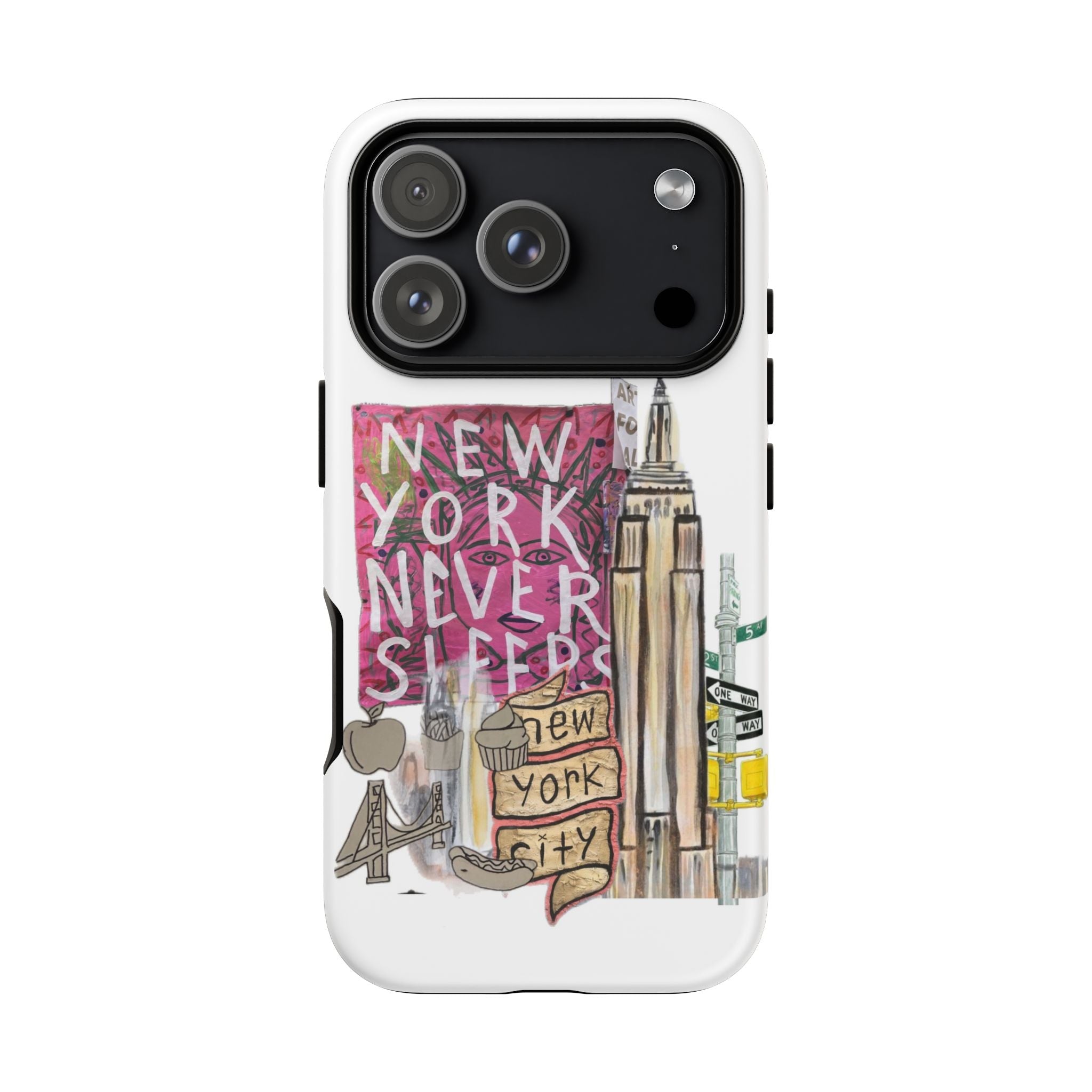 New York Never Sleeps Phone Case — NYC Skyline Protective Case