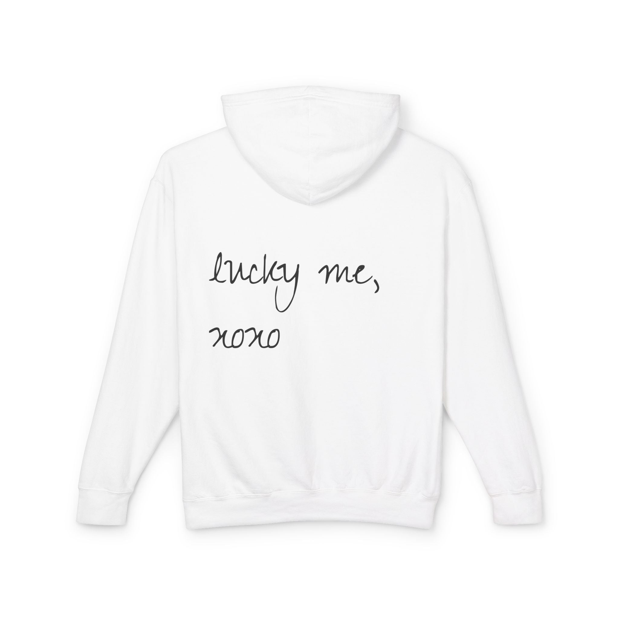 Lucky Me Hoodie — 'Lucky Me, Xoxo' Graphic Pullover