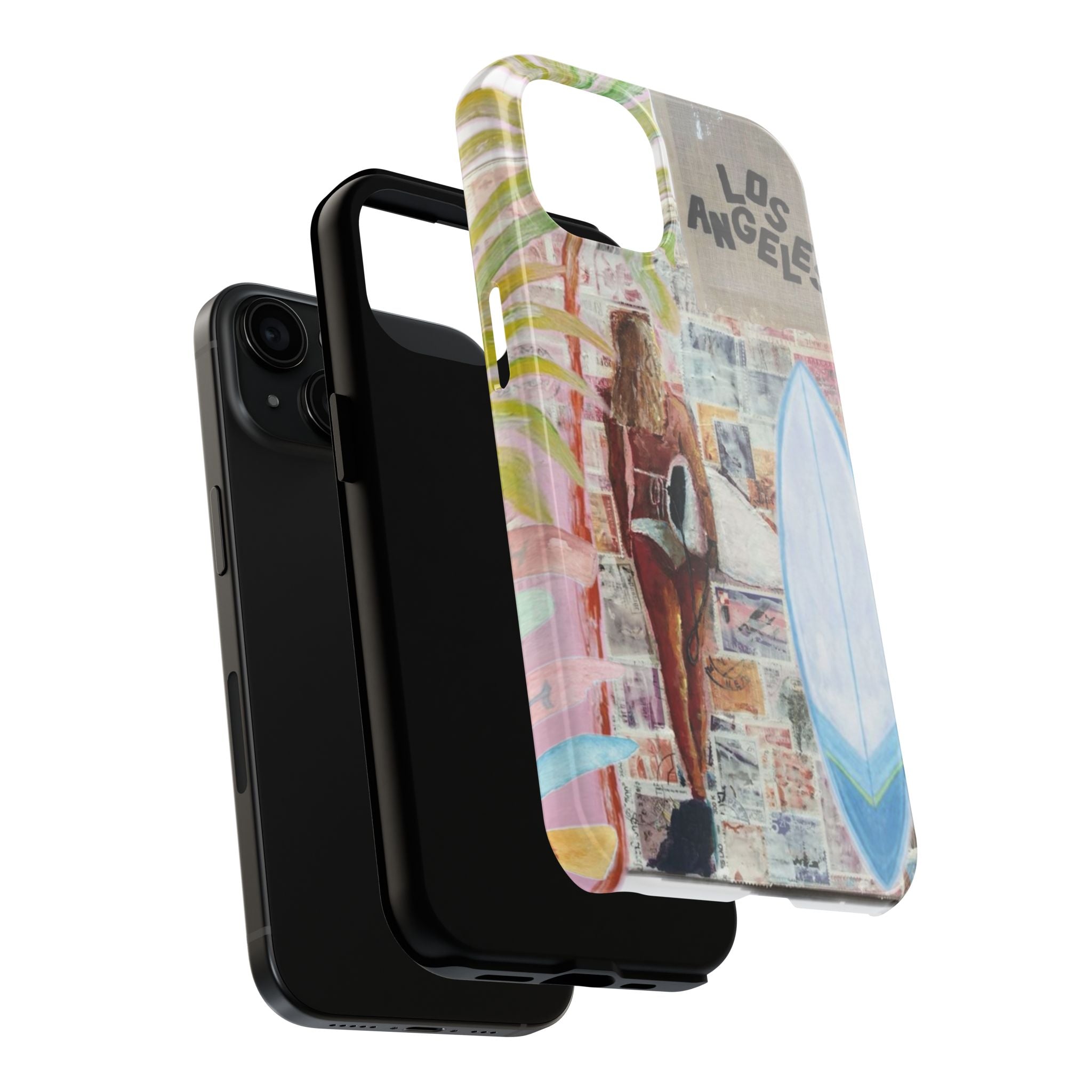 Los Angeles Surf Phone Case — Tough Protective iPhone Case with Beach Collage Design