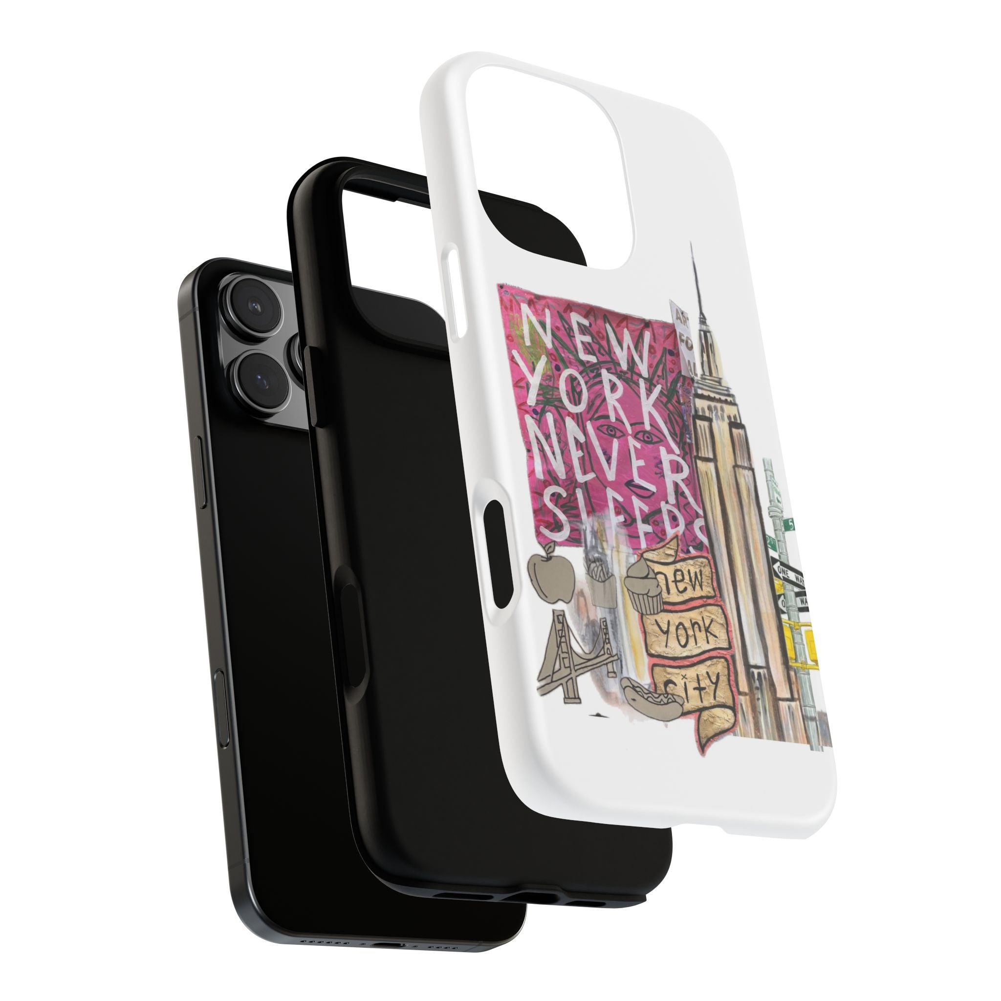 New York Never Sleeps Phone Case — NYC Skyline Protective Case