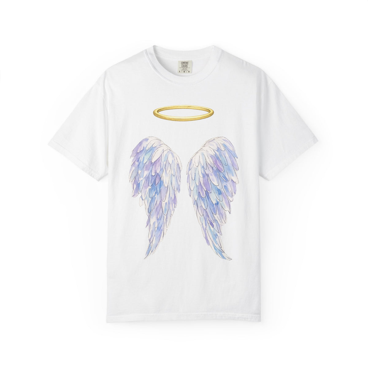 Angel & Devil Wings T-Shirt — Halo and Dual Wings Graphic Tee
