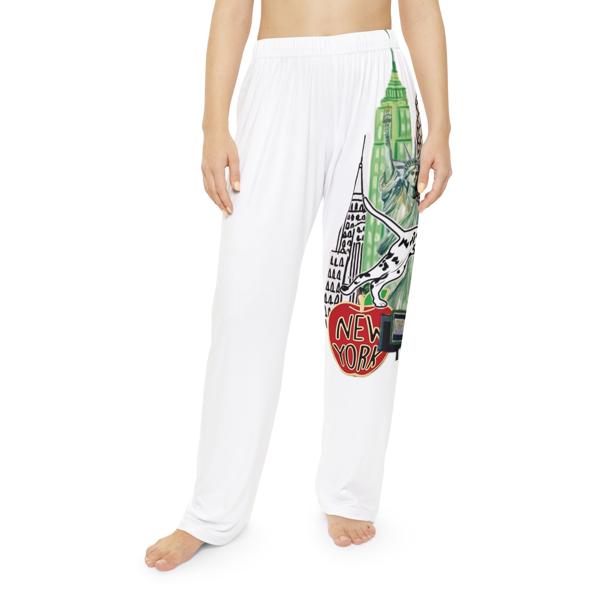 New York City Skyline Pajama Pants — Women's All-Over Print Sleepwear