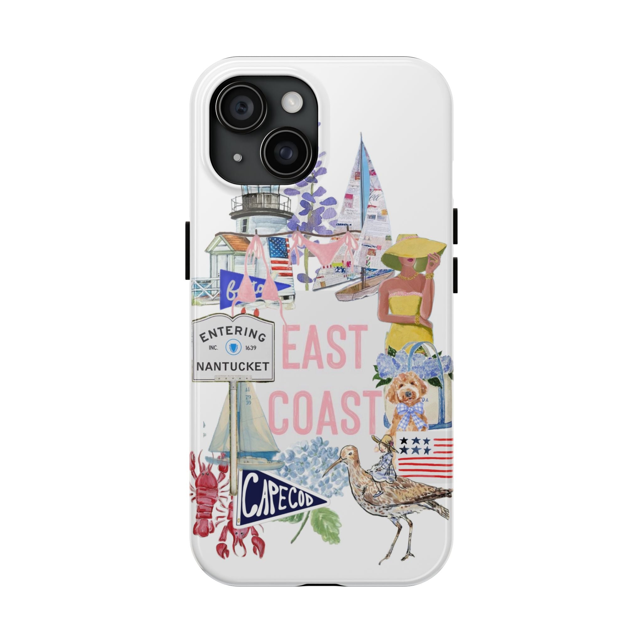 East Coast Collage Tough Phone Case — Cape Cod & Nantucket Beach Vibes