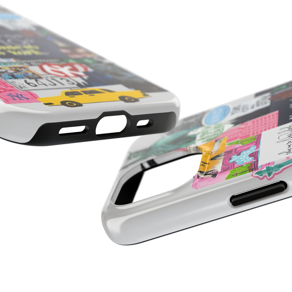 New York Collage Tough Phone Case — 'Welcome to New York' Cityscape Design