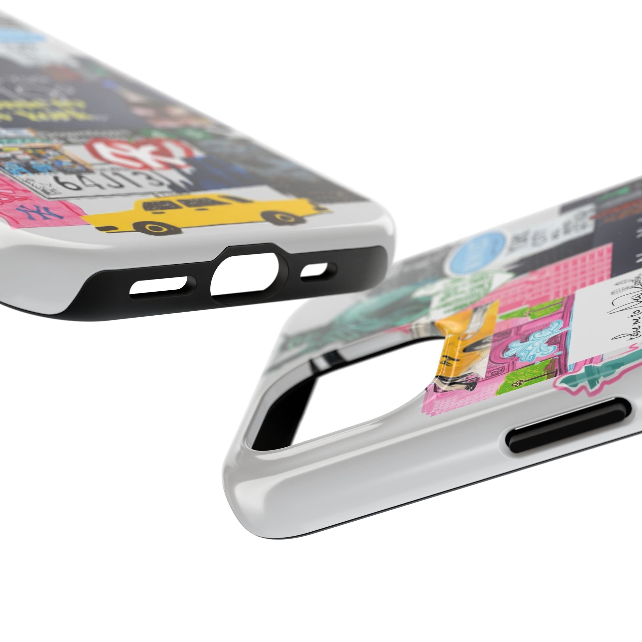 New York Collage Tough Phone Case — 'Welcome to New York' Cityscape Design