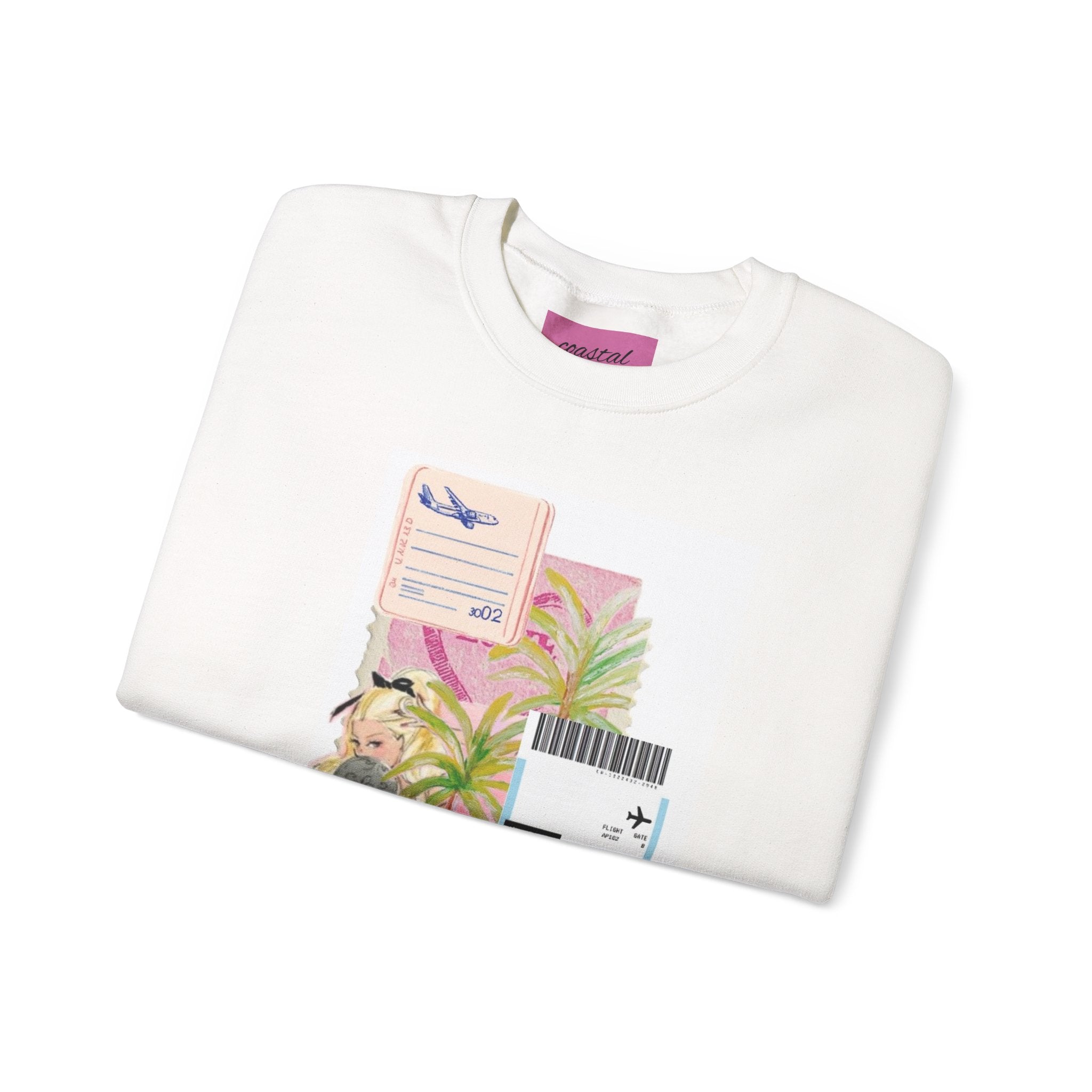 Los Angeles Travel Collage Crewneck Sweatshirt