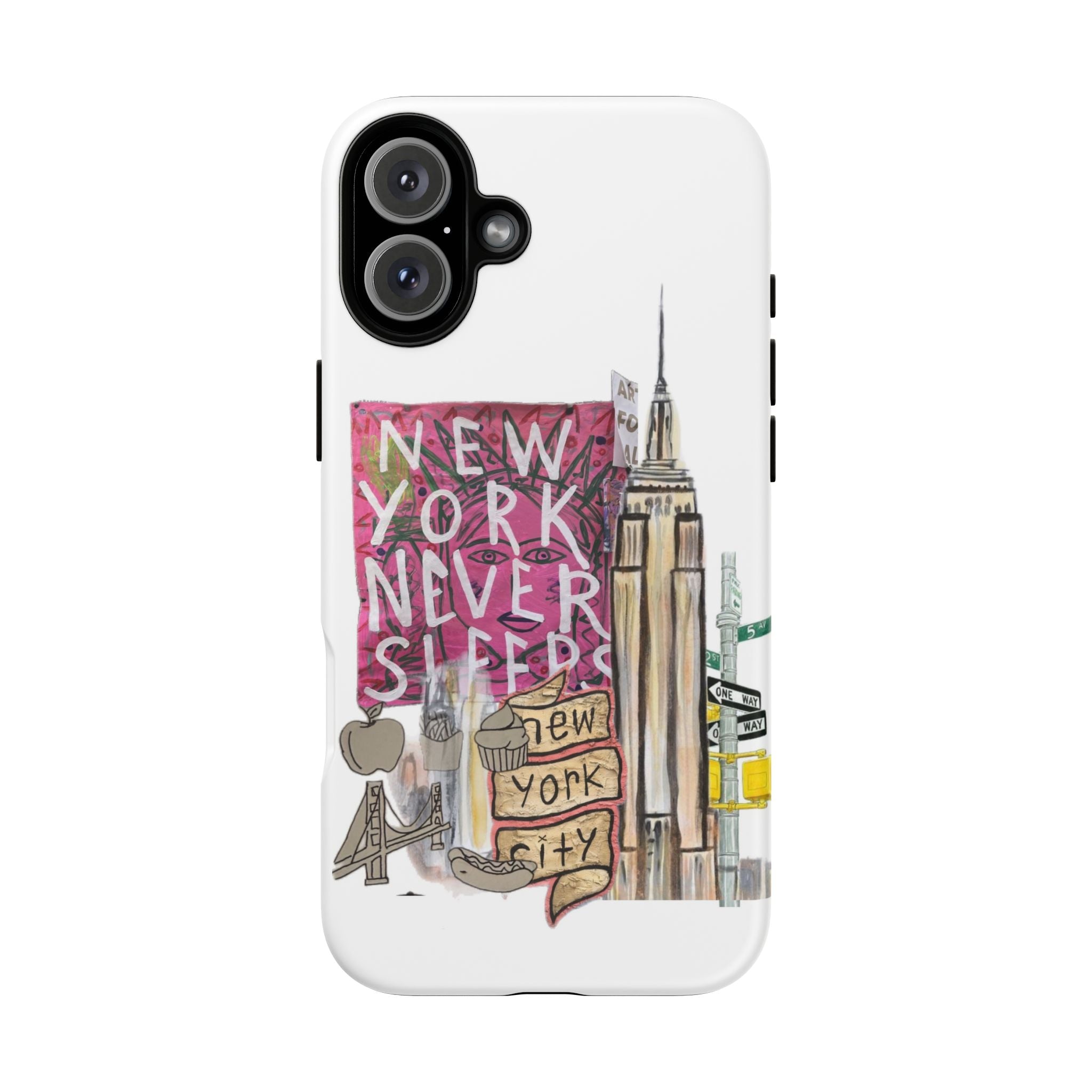 New York Never Sleeps Phone Case — NYC Skyline Protective Case