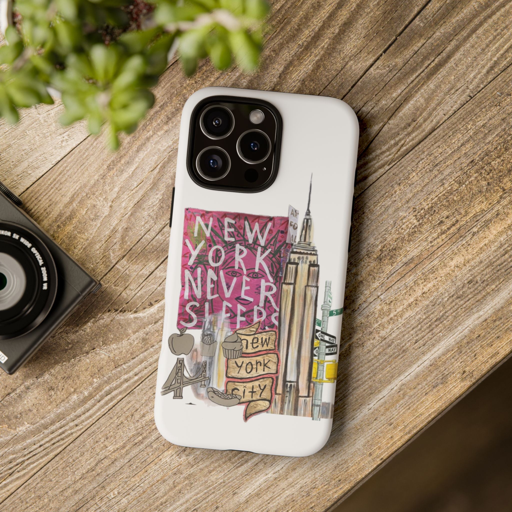 New York Never Sleeps Phone Case — NYC Skyline Protective Case