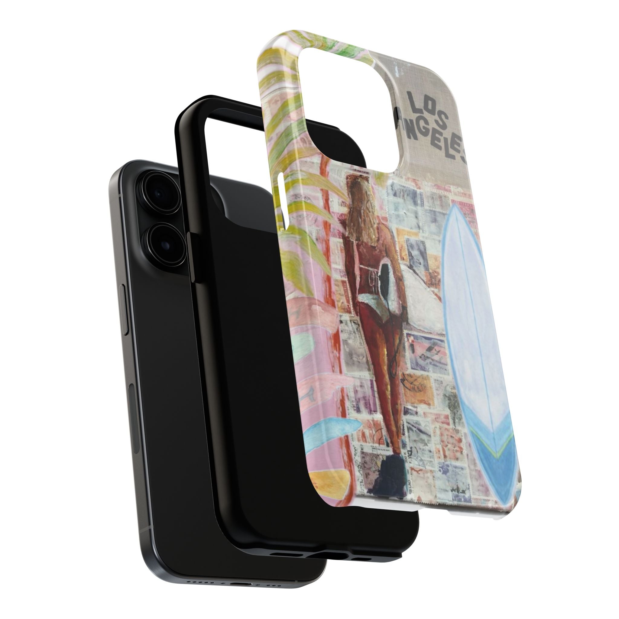 Los Angeles Surf Phone Case — Tough Protective iPhone Case with Beach Collage Design