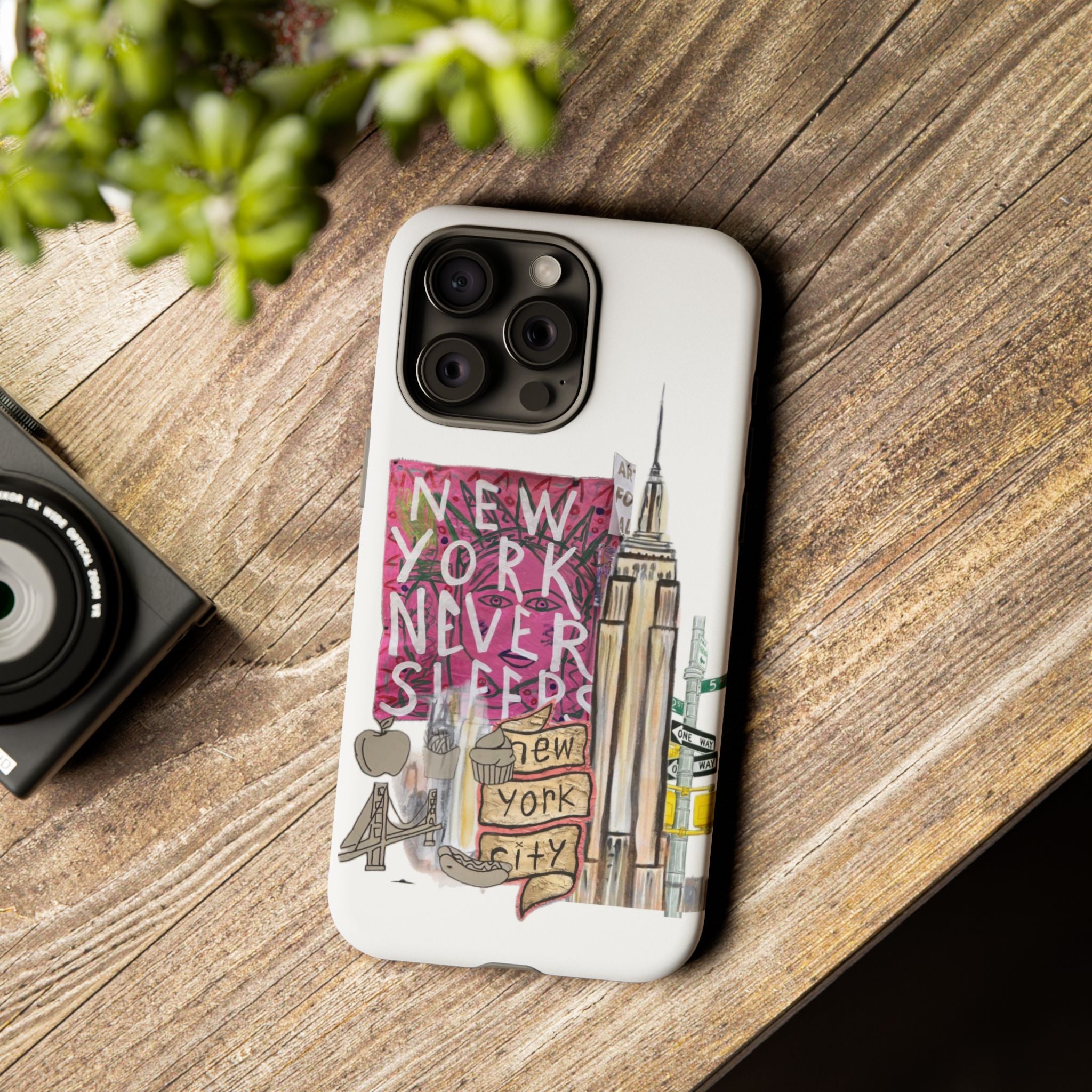 New York Never Sleeps Phone Case — NYC Skyline Protective Case
