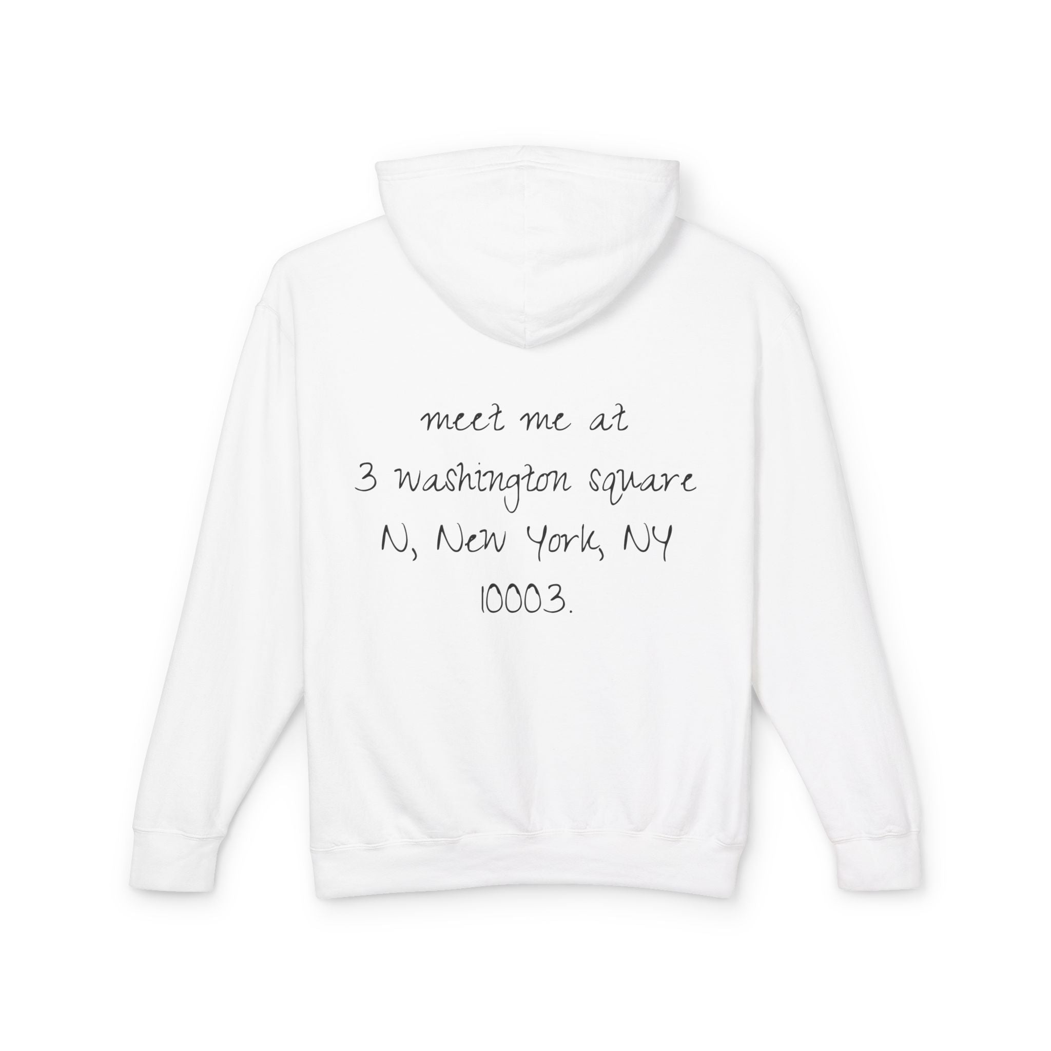 New York Postcard Collage Hoodie — "Meet Me in New York" Lightweight Pullover
