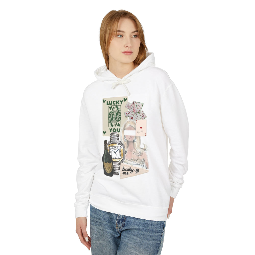 Lucky Me Hoodie — 'Lucky Me, Xoxo' Graphic Pullover
