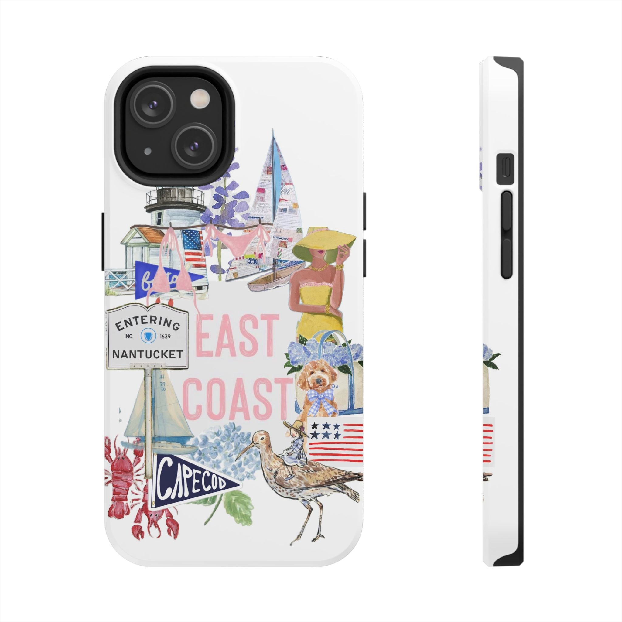 East Coast Collage Tough Phone Case — Cape Cod & Nantucket Beach Vibes