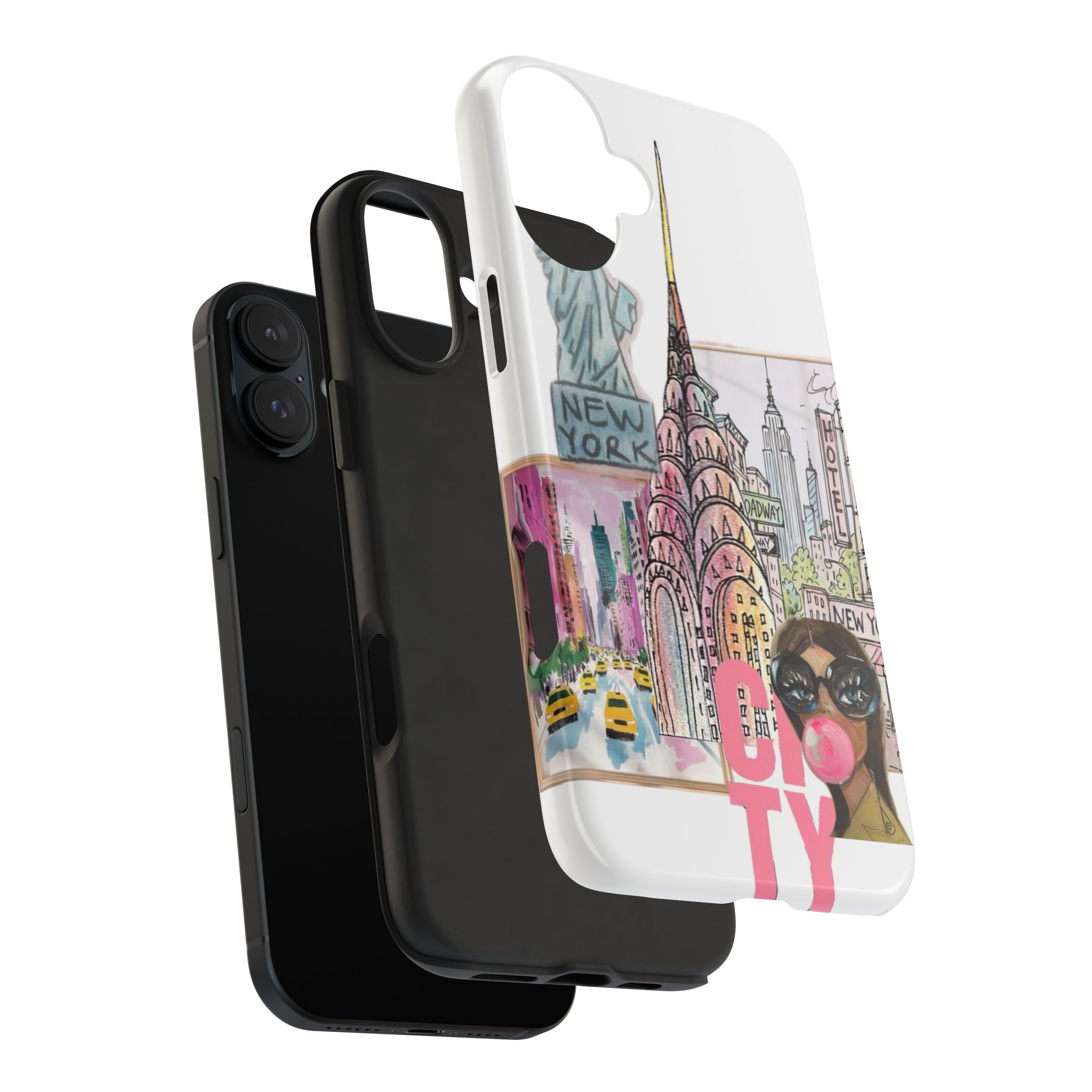 NYC Cityscape Tough Phone Case — Chic Urban Landmark Design