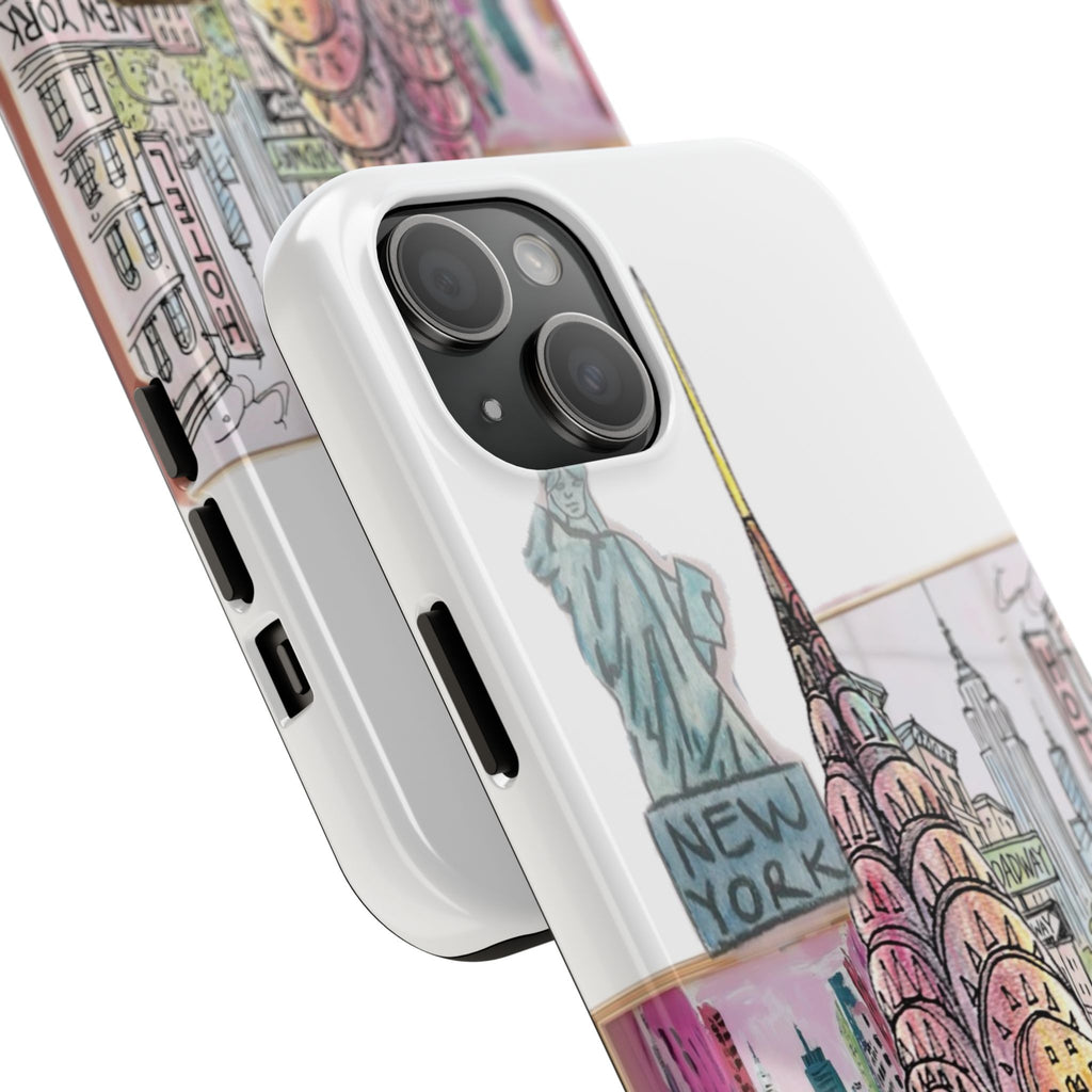 NYC Cityscape Tough Phone Case — Chic Urban Landmark Design