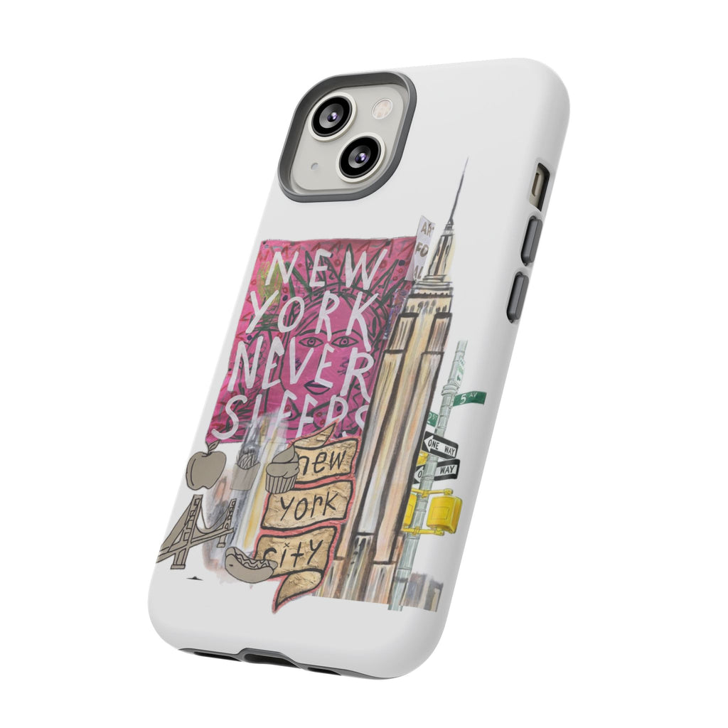 New York Never Sleeps Phone Case — NYC Skyline Protective Case