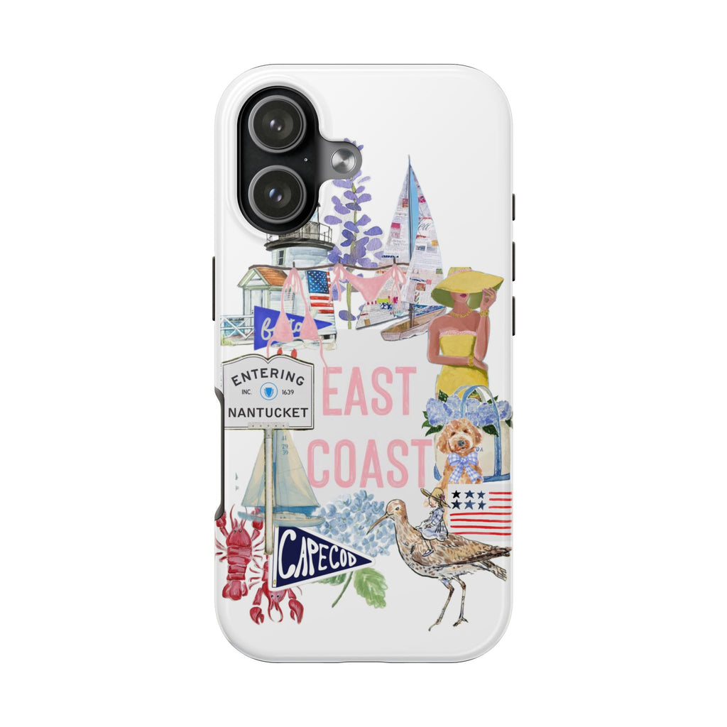 East Coast Collage Tough Phone Case — Cape Cod & Nantucket Beach Vibes