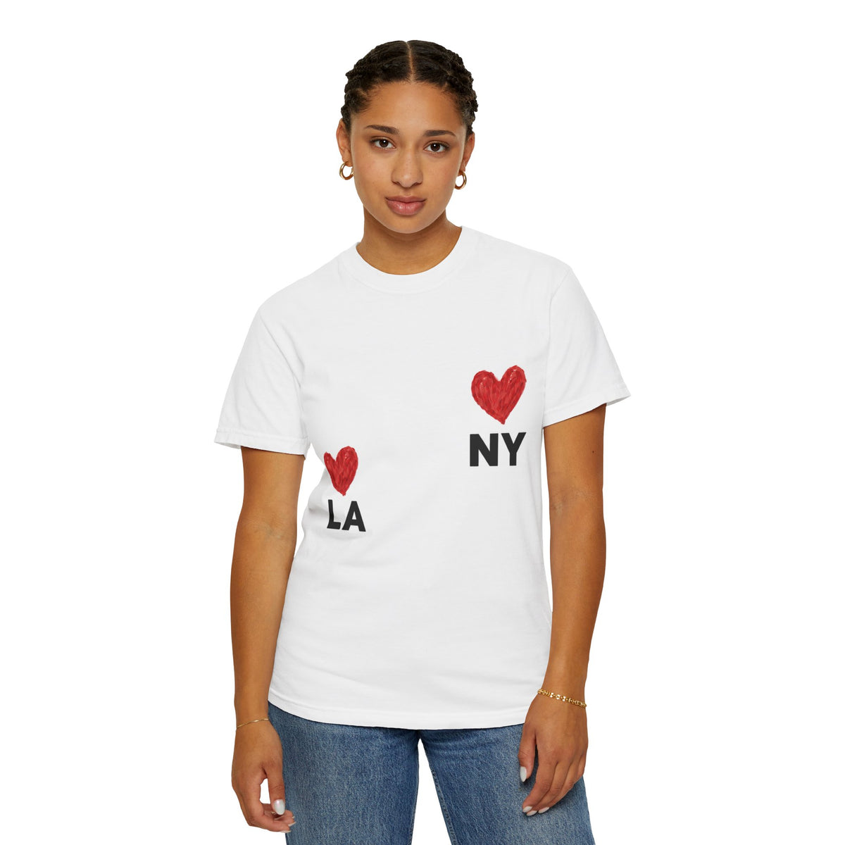 LA  NY Graphic T-Shirt — City Love Tee