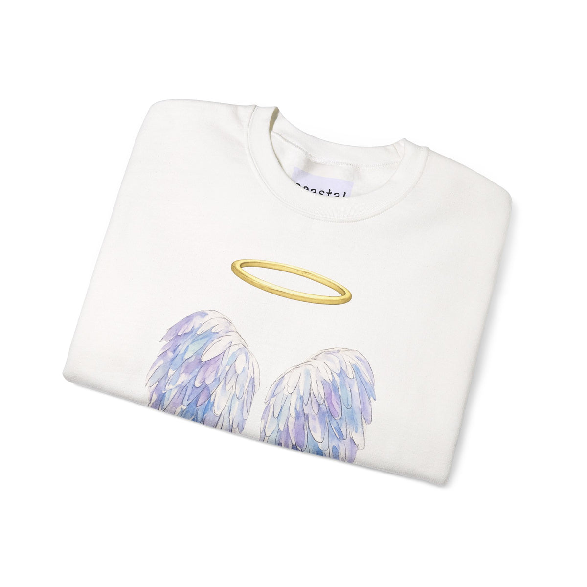 Angel & Fallen Wings Crewneck Sweatshirt – Halo Front, Devil Horns Back