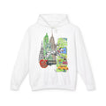New York Collage Hoodie — Dalmatians & City Landmarks Graphic Sweatshirt