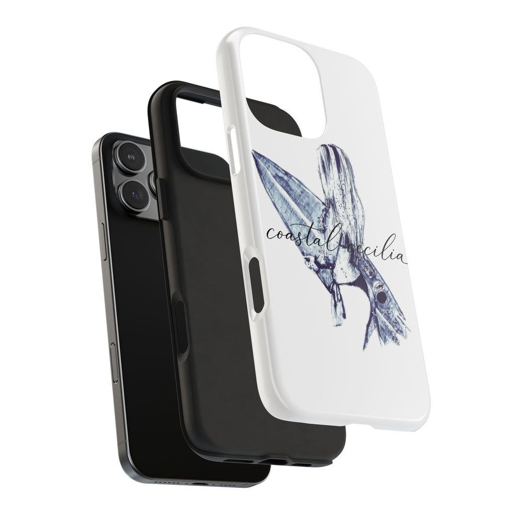Coastal Cecilia Surf Girl Tough Phone Cases