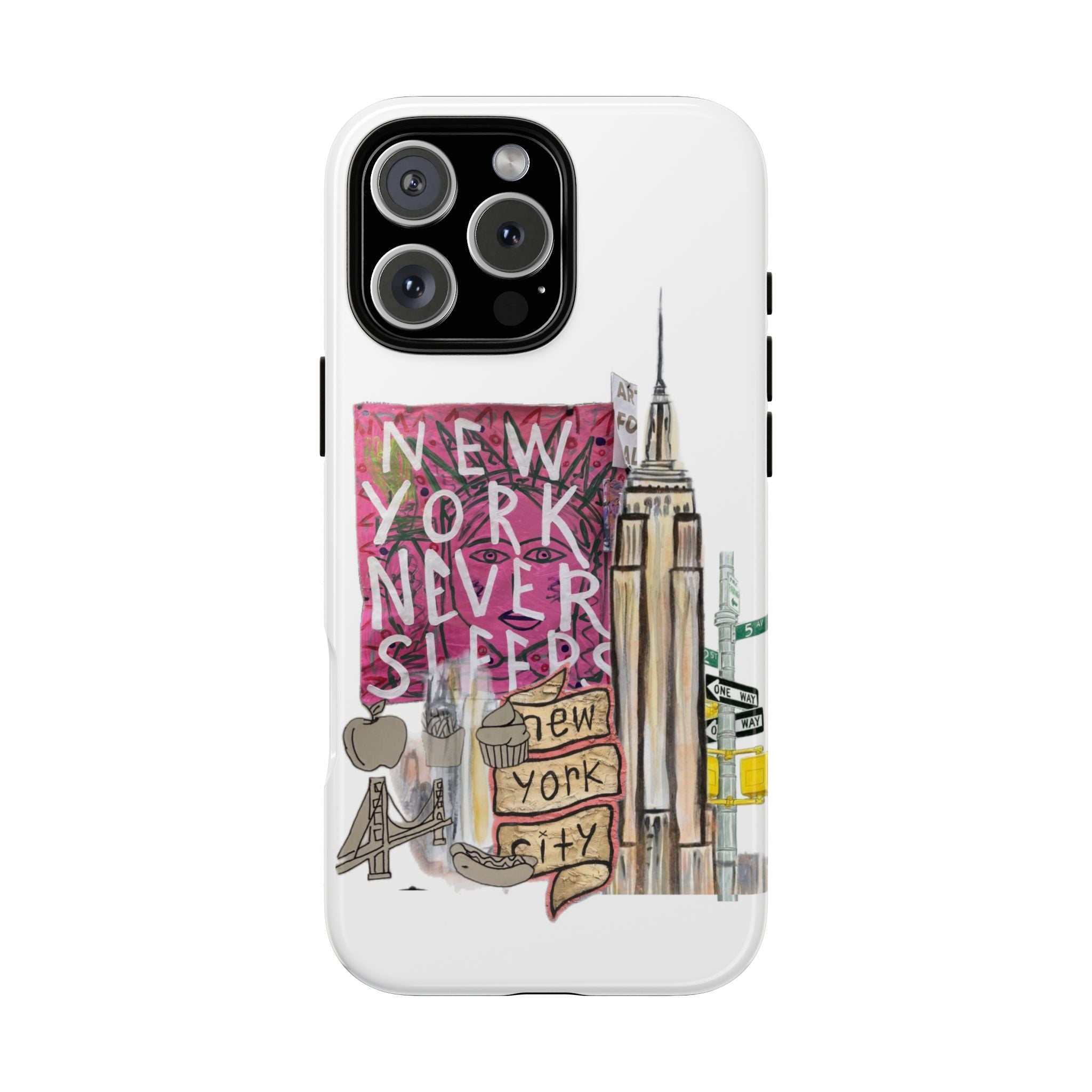 New York Never Sleeps Phone Case — NYC Skyline Protective Case