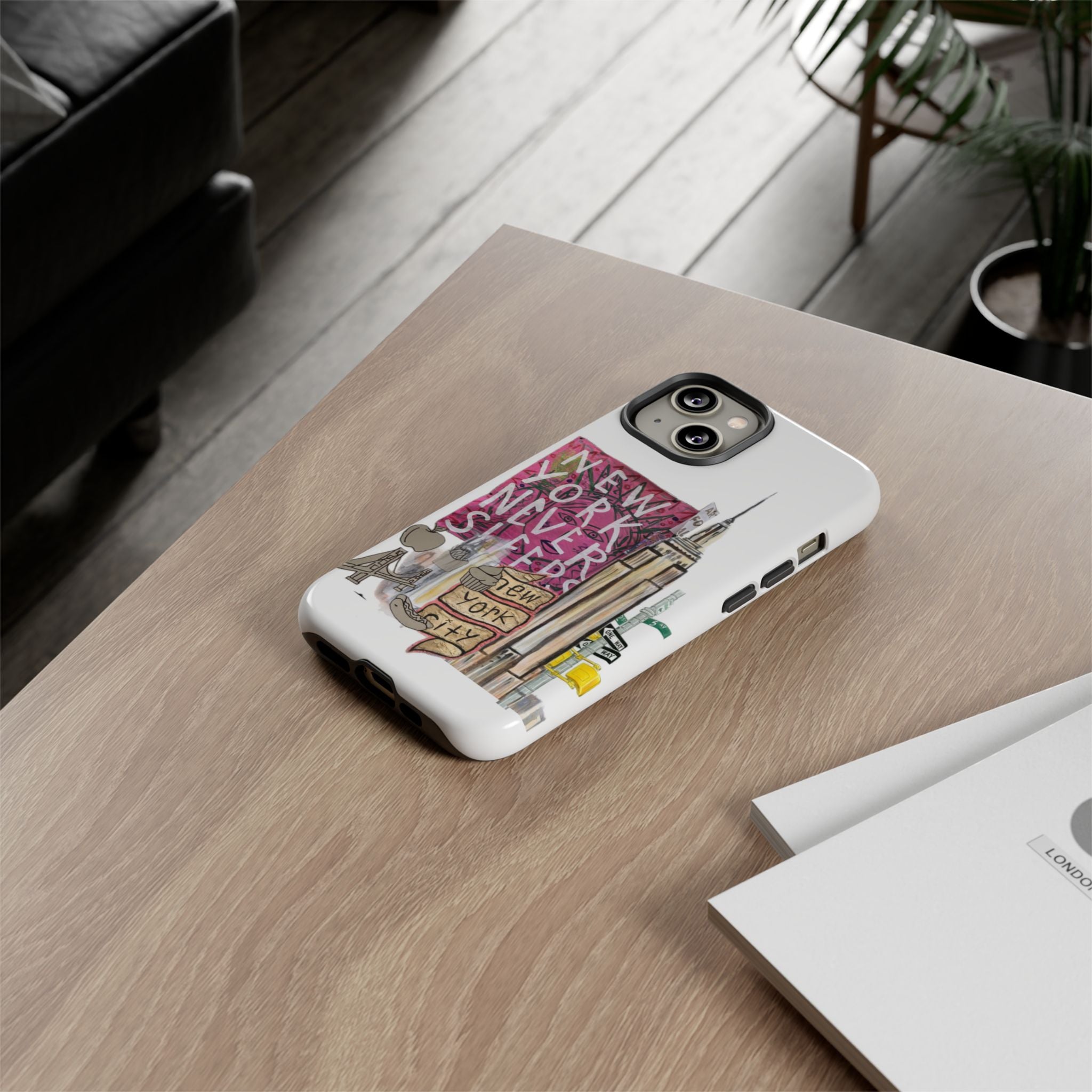 New York Never Sleeps Phone Case — NYC Skyline Protective Case