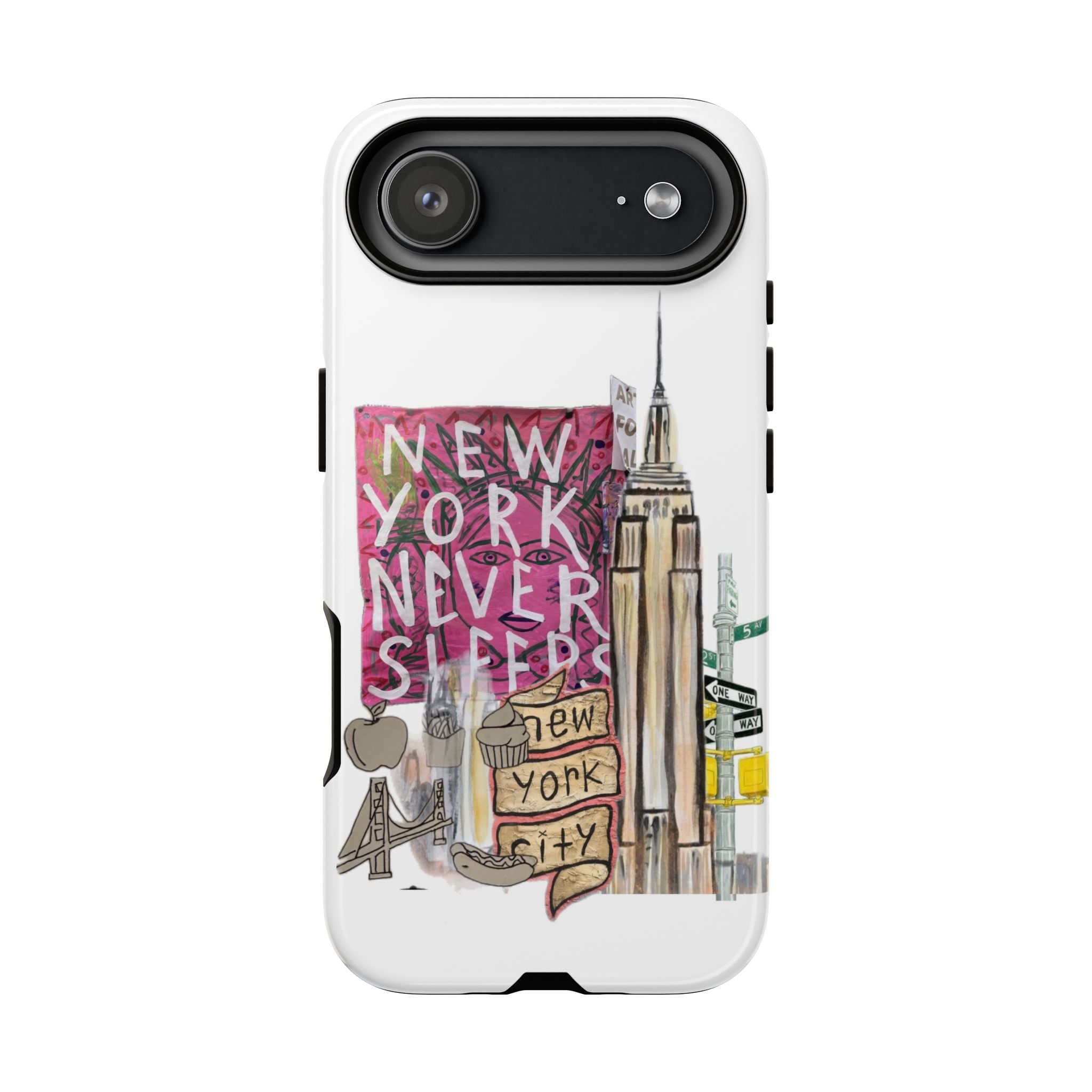 New York Never Sleeps Phone Case — NYC Skyline Protective Case