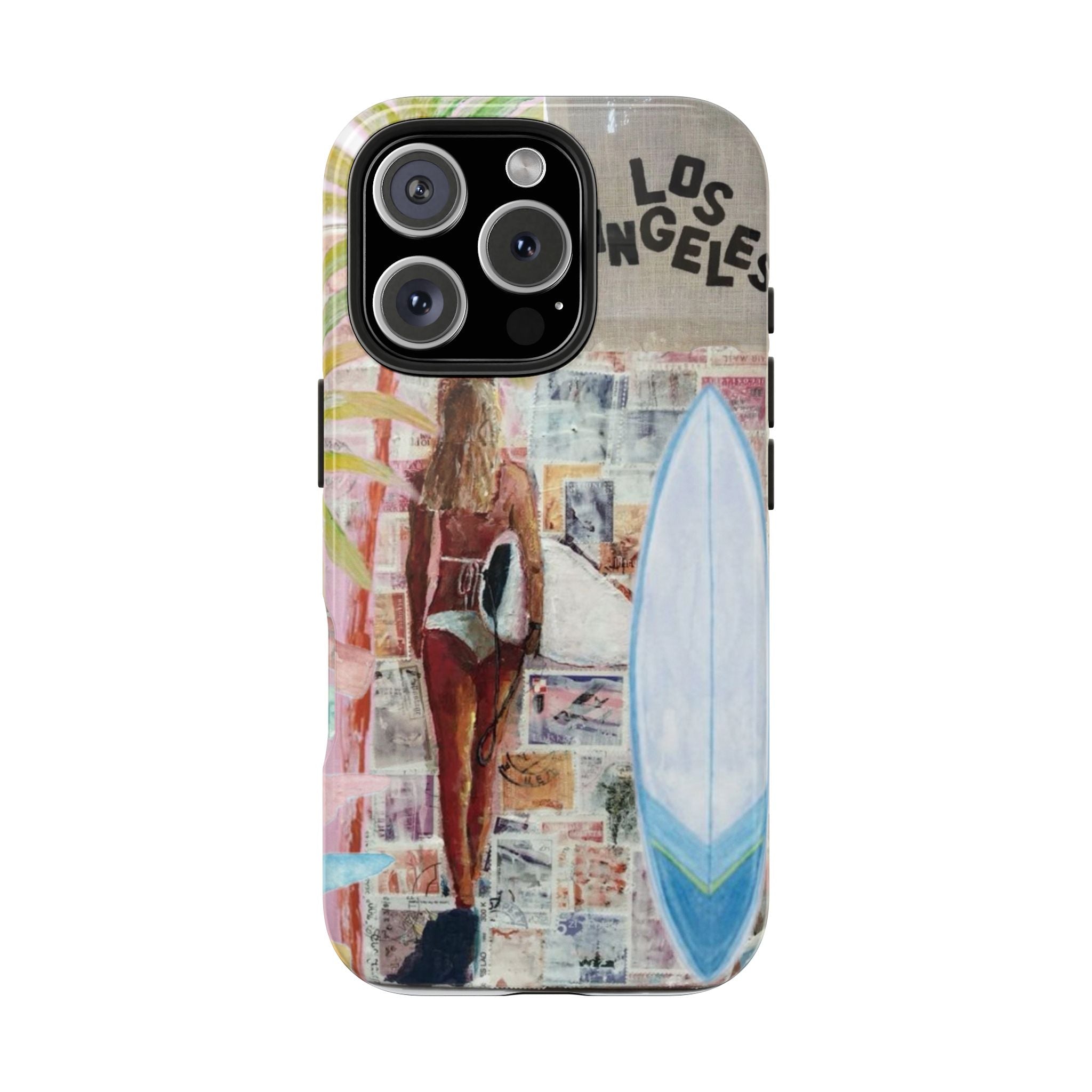 Los Angeles Surf Phone Case — Tough Protective iPhone Case with Beach Collage Design