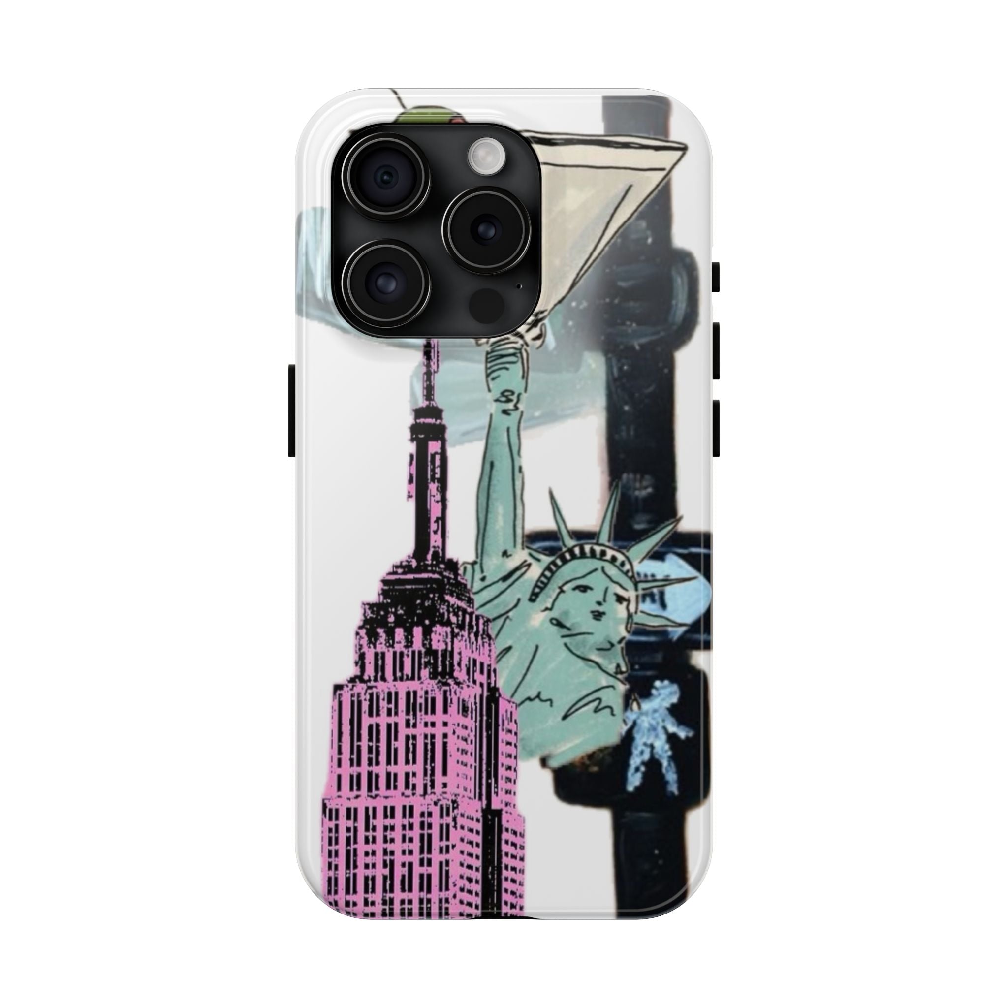 Tough Phone Case — Pop Art New York City Phone Cover (Statue of Liberty & Empire State)