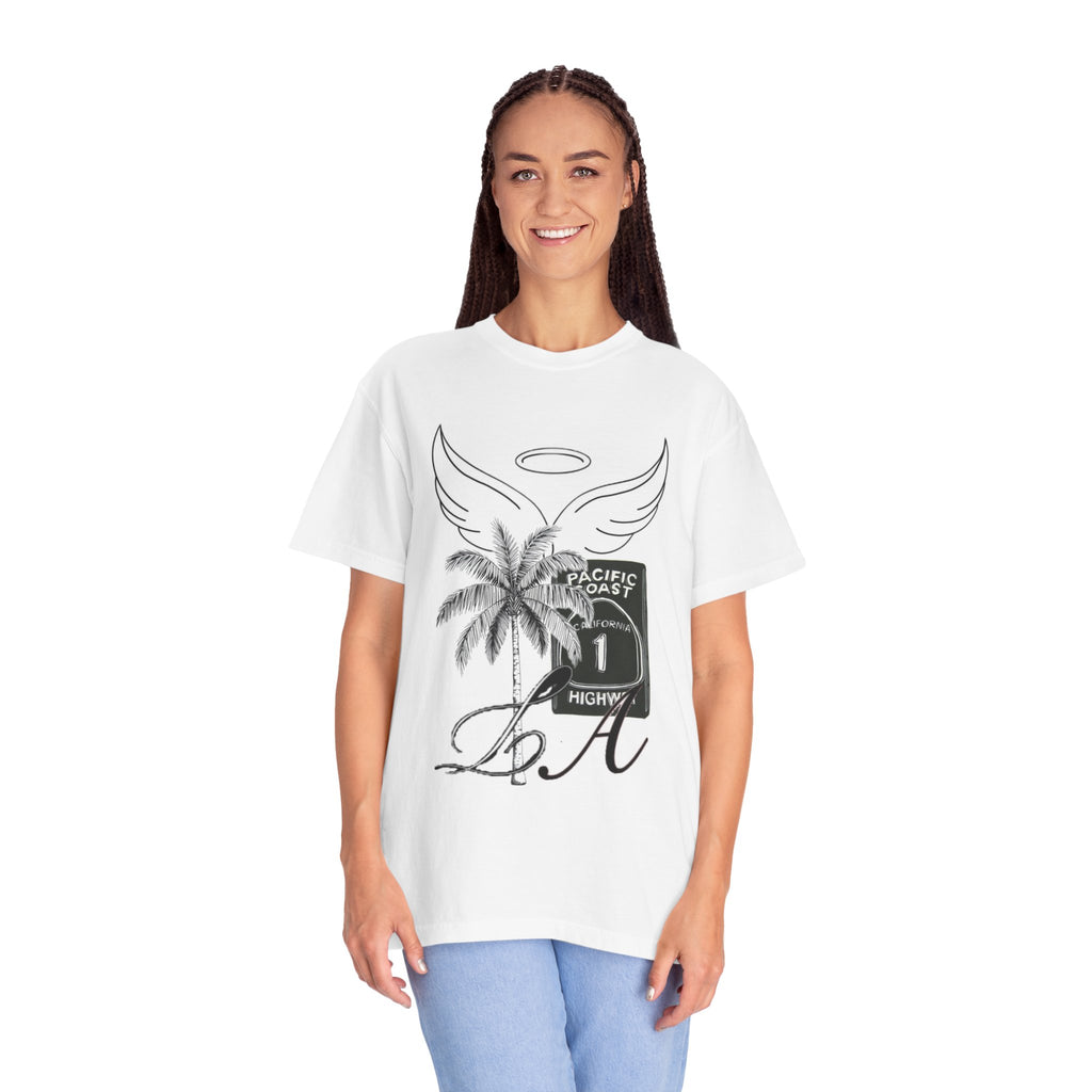 California Palm Beach T-Shirt — DA Highway Vintage Angel Wings Design