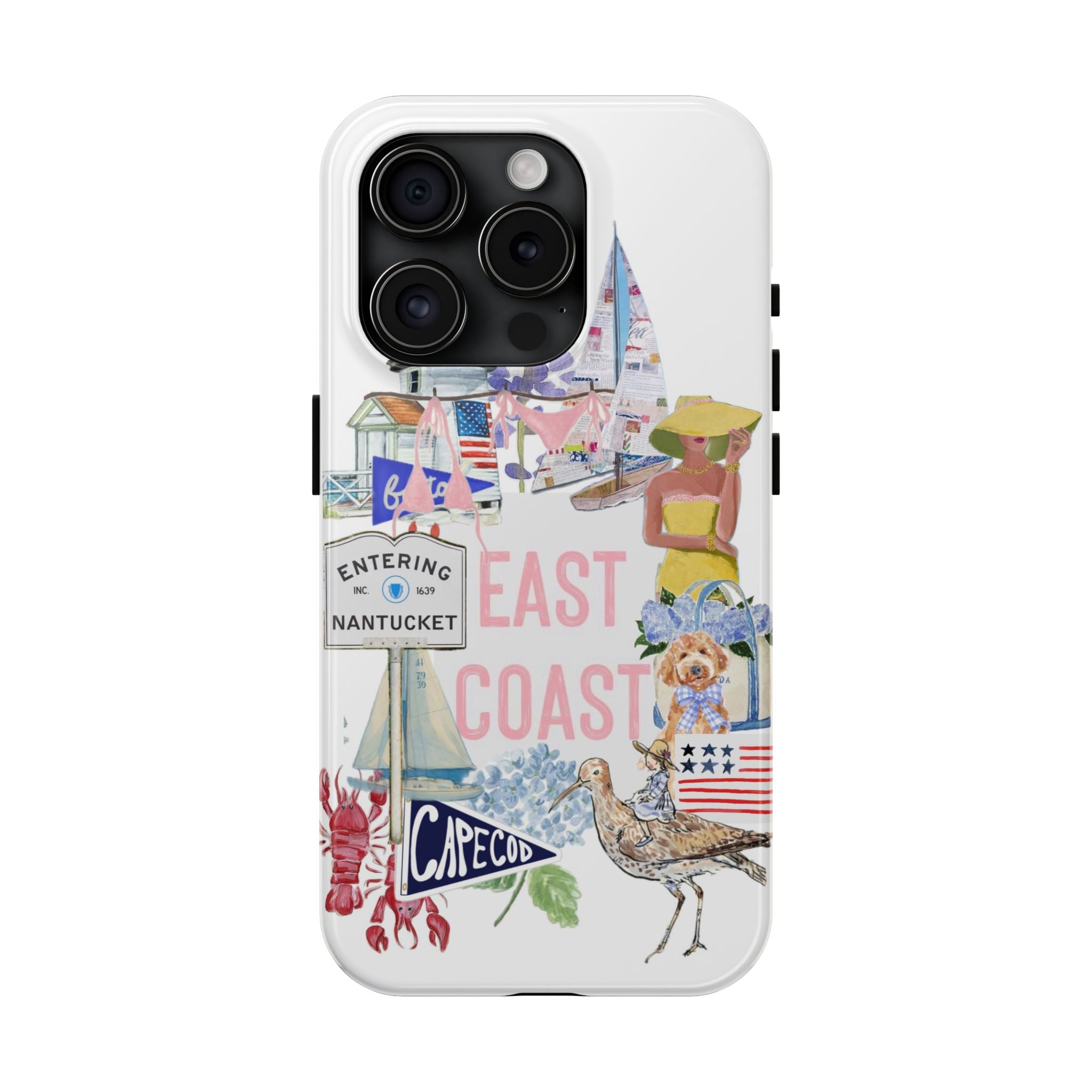 East Coast Collage Tough Phone Case — Cape Cod & Nantucket Beach Vibes