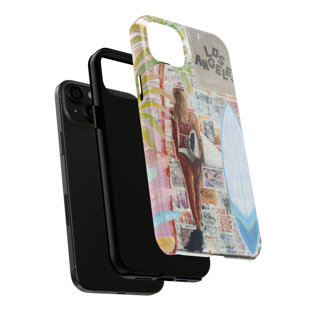Los Angeles Surf Phone Case — Tough Protective iPhone Case with Beach Collage Design