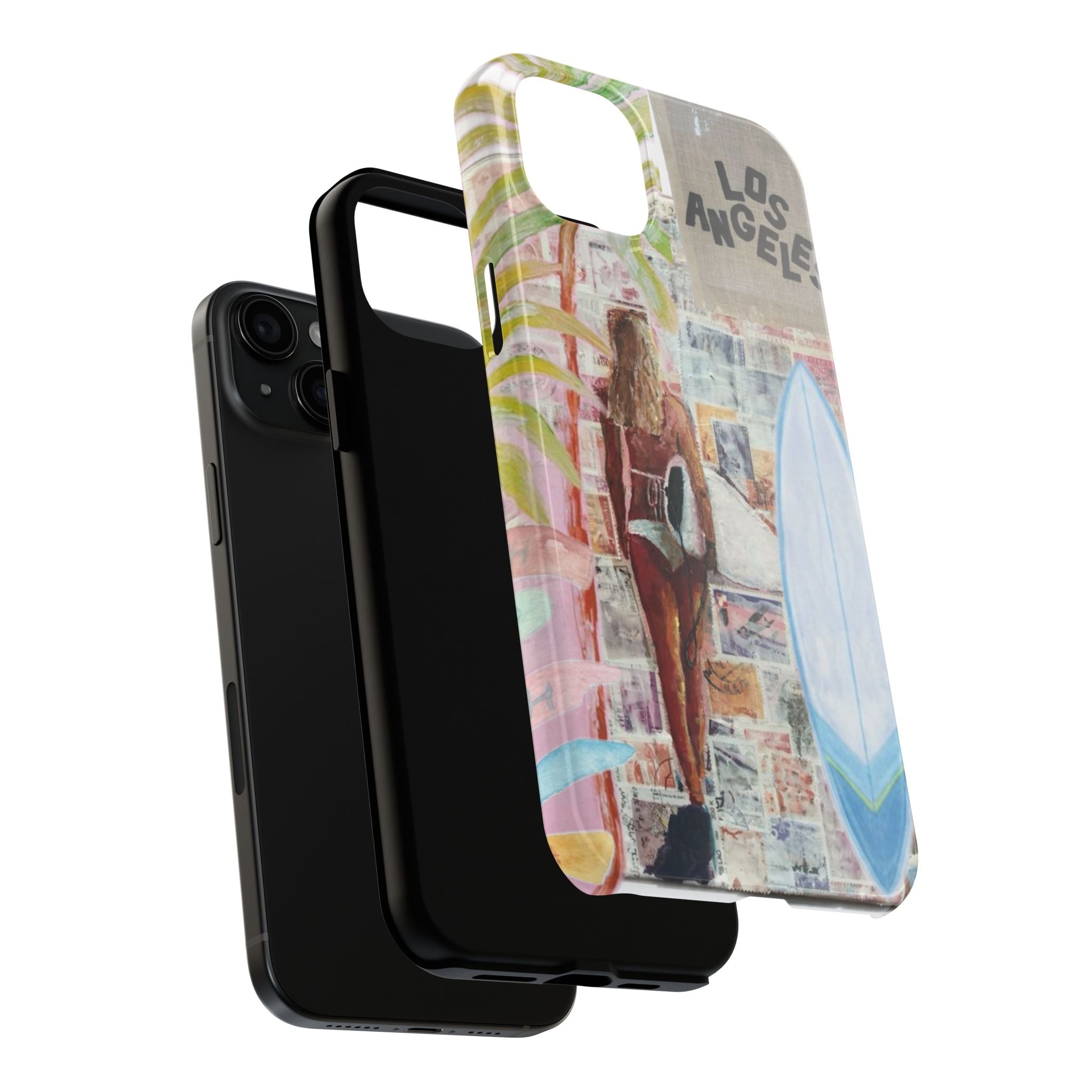 Los Angeles Surf Phone Case — Tough Protective iPhone Case with Beach Collage Design