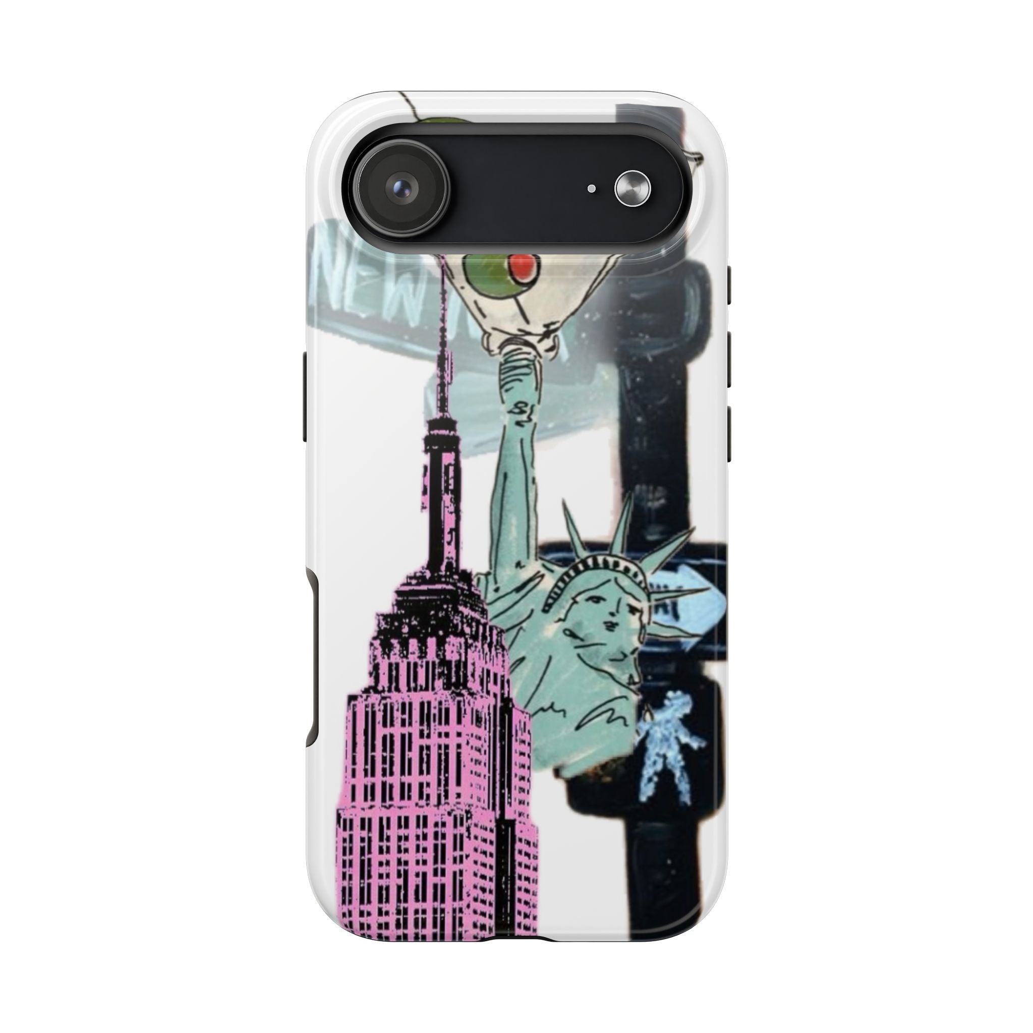 Tough Phone Case — Pop Art New York City Phone Cover (Statue of Liberty & Empire State)